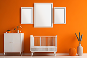 Nursery frame mockup, nursery wall, a Print Template by Ali's Designs (Thumbnail 2 of 3)