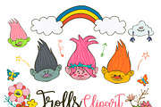 Trolls Clipart Poppy PNG elements, a Person Illustration by Bamboobear Books Shop (Thumbnail 1 of 3)