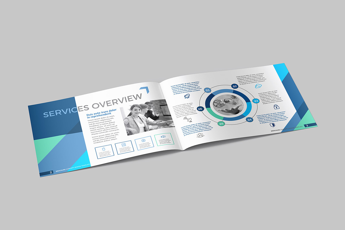 A4 Landscape Bi-Fold Brochure Mockup, a Books & Magazine Mockup by Illusiongraphic (Photo 4 of 17)