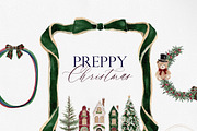 Watercolor Clipart- PREPPY Christmas, a Decorative Illustration by Beigetime (Thumbnail 10 of 13)