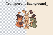 Cute & Funny Animals 40 PNG Clipart, an Animal Illustration by Smillyy Threads (Thumbnail 2 of 8)