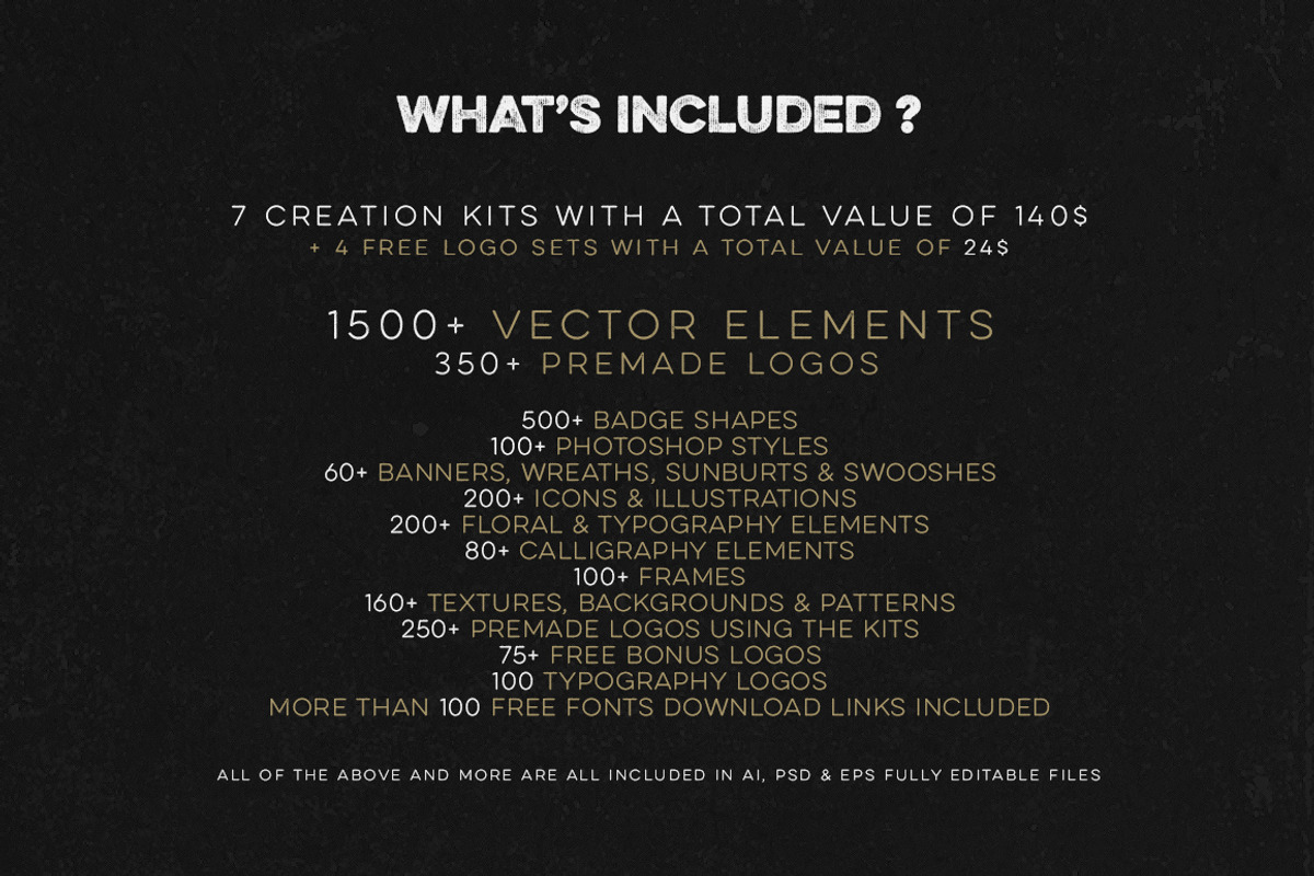 Logo Creation Kit Bundle Edition, a Branding & Logo Template by Graphicdome (Photo 2 of 41)