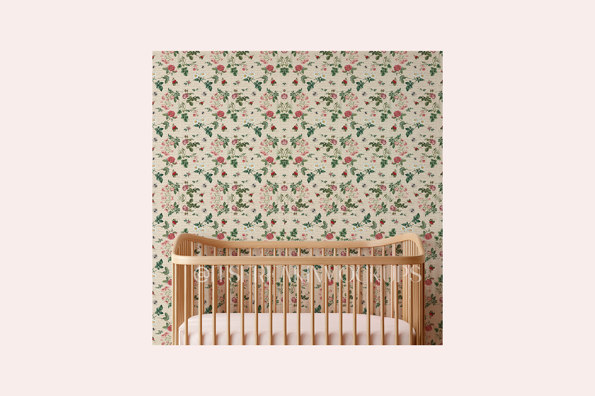 Nursery Wallpaper Mockup Smart Object