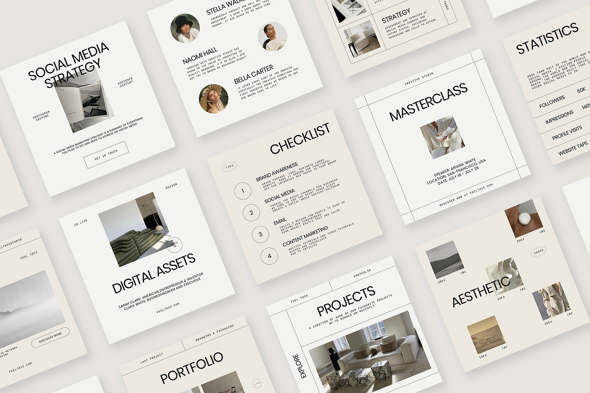Amour Social Media Pack Canva PS, a Social Media Template by Feel This (Photo 20 of 22)