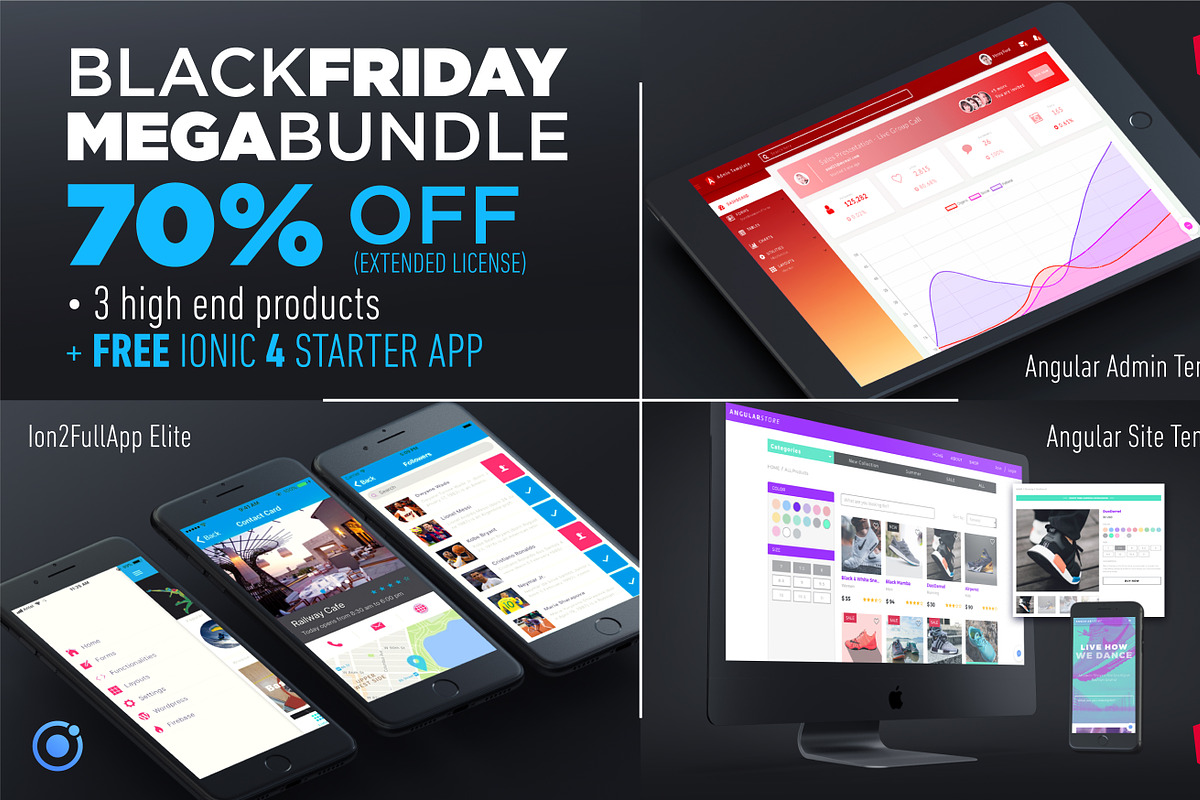 Black Friday Mega Bundle, a HTML Template by IonicThemes