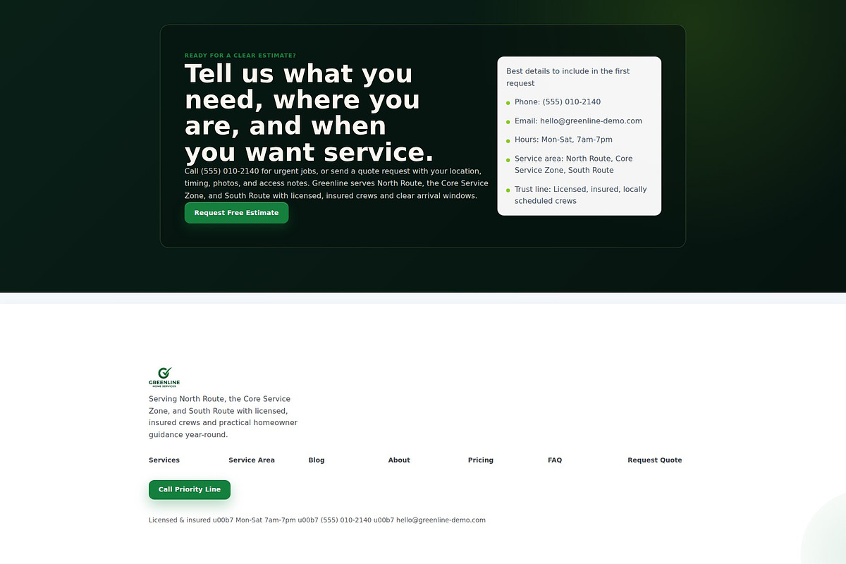 Greenline Services WordPress Kit, a WordPress Template by Fixstable Studio (Photo 9 of 15)