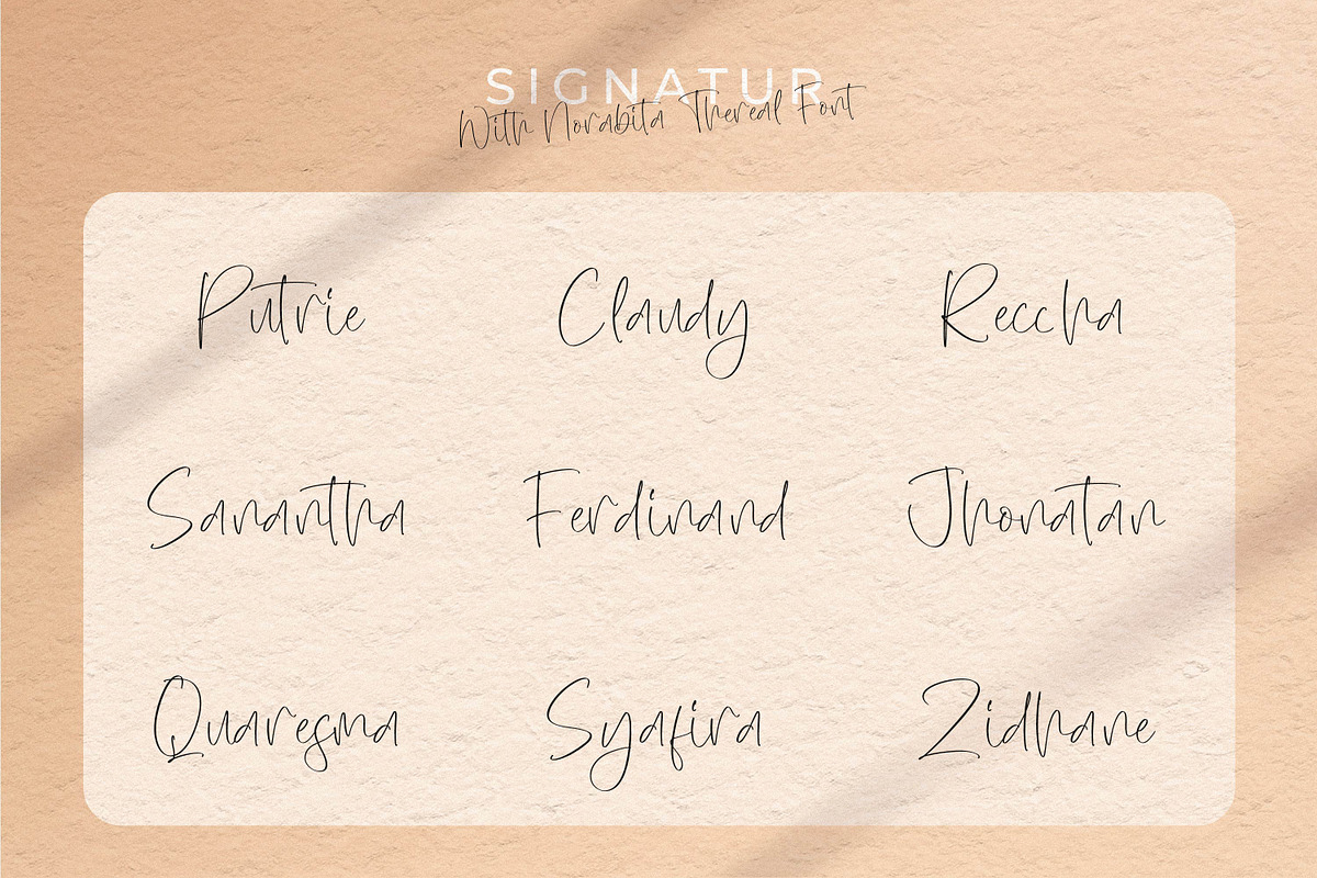 Norabita Thereal, a Handwritten Font by Integritype Studio (Photo 14 of 15)