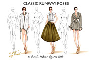 Runway Poses Croquis Pack, a Person Illustration by Art by Lin (Thumbnail 1 of 4)