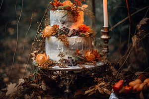 Autumnal Wedding Cake, a Food & Drink Photo by k.tay