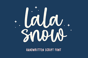 Lala Snow Font - Christmas Font