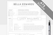 ATS Resume BUNDLE - Professional, a Resume Template by MondaySpark (Thumbnail 1 of 10)