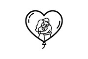 Couple Love Silhouette Bundle, an Illustration by jahid234 (Thumbnail 11 of 48)