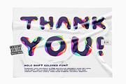 Hologram Shift colorful glitch font, a Sans Serif Font by kaer_shop (Thumbnail 8 of 9)
