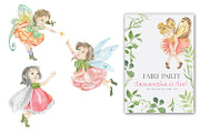 Flower fairies. watercolor set, an Illustration by Love Watercolor Store (Thumbnail 3 of 8)