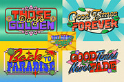 Retro Nostalgic Summer Text Effect, a Layer Style Add-On by Matsero (Thumbnail 3 of 4)