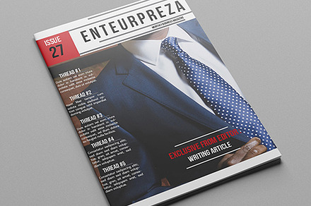 (20% Off) Entrepreza Magazine, a Magazine Template by Birka Studio