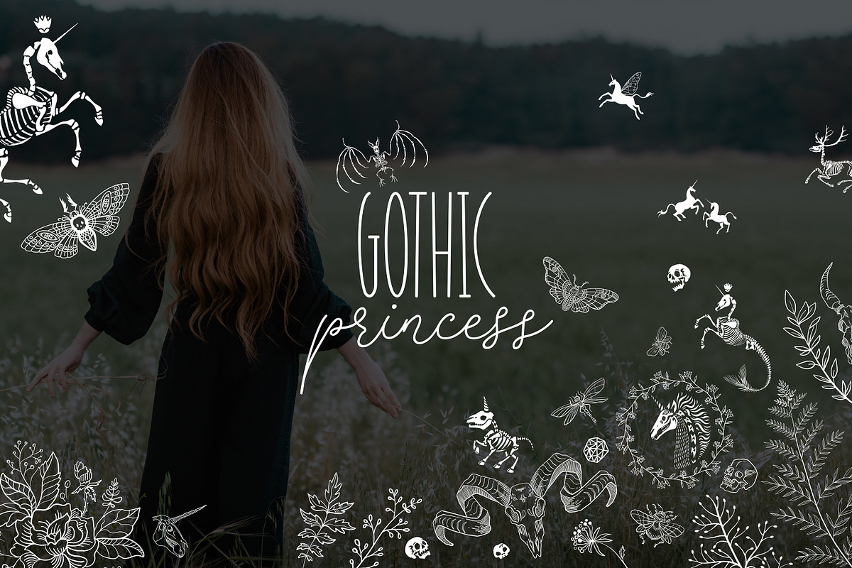 Gothic Princess, a Pattern Graphic by OlgaSoi007 (Photo 13 of 13)