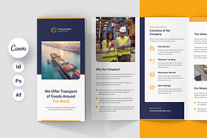 Transportation Brochure Tri-Fold, a Brochure Template by artbart