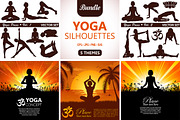Silhouettes Girl in Yoga pose, an Object Graphic by TAlex (Thumbnail 1 of 6)
