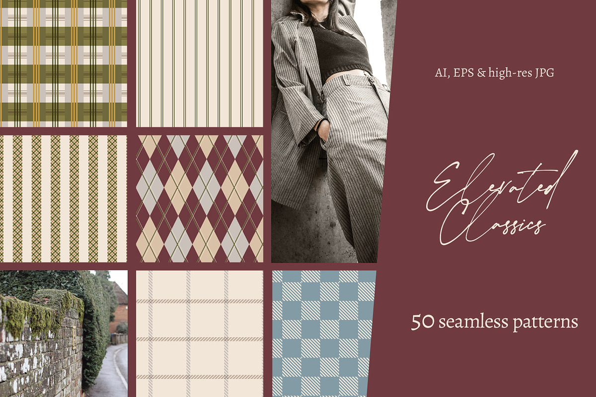 Classic Geometric Seamless Patterns, a Pattern Graphic by Svetlana Lerie (Photo 1 of 12)