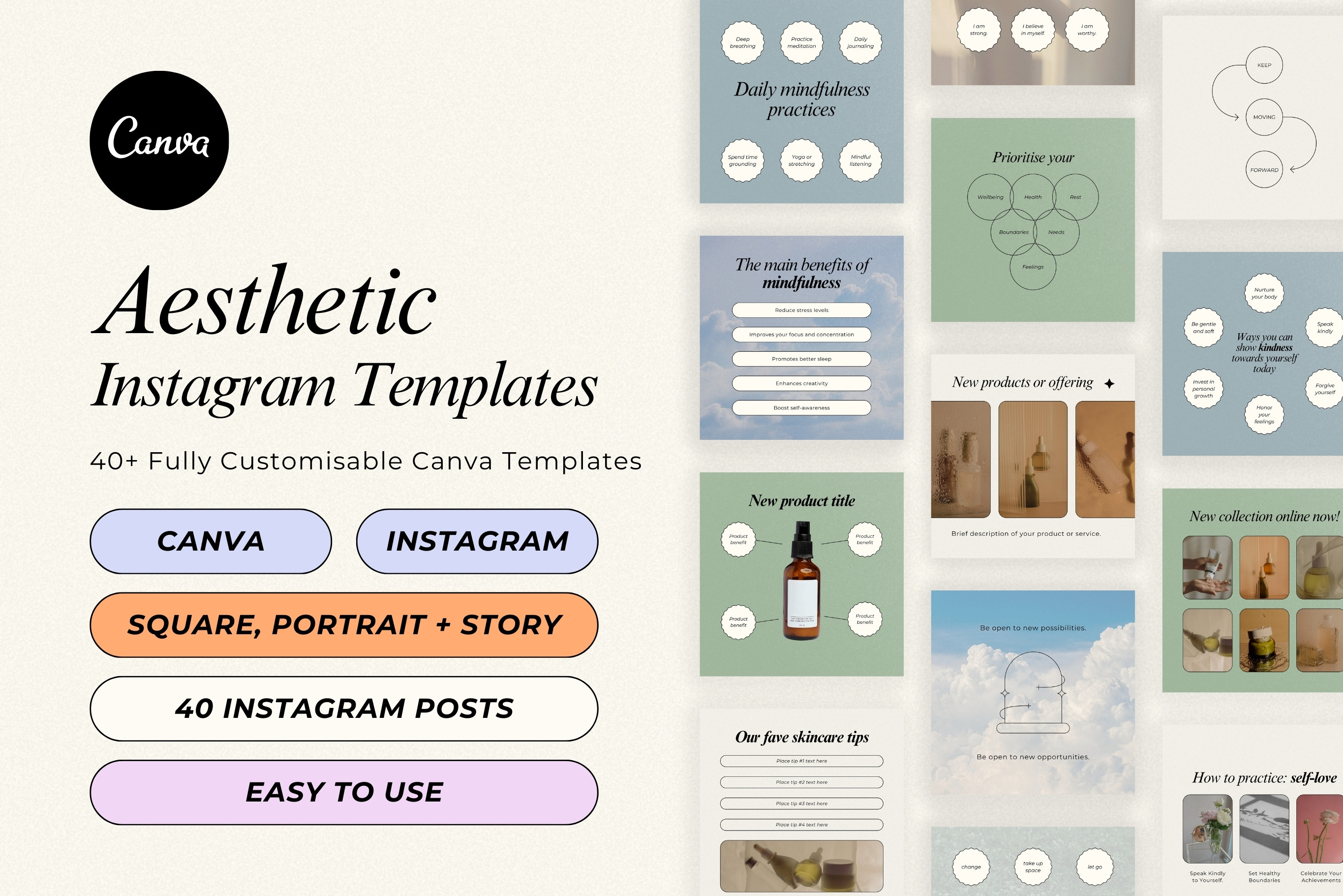 Aesthetic Instagram Template for Canva