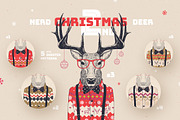 Christmas Deer Characters, an Animal Illustration by blauananas (Thumbnail 3 of 6)