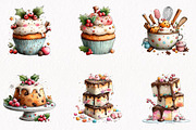 Christmas Baking Clipart Bundle, a Seasonal Illustration by fashionaddict (Thumbnail 3 of 7)