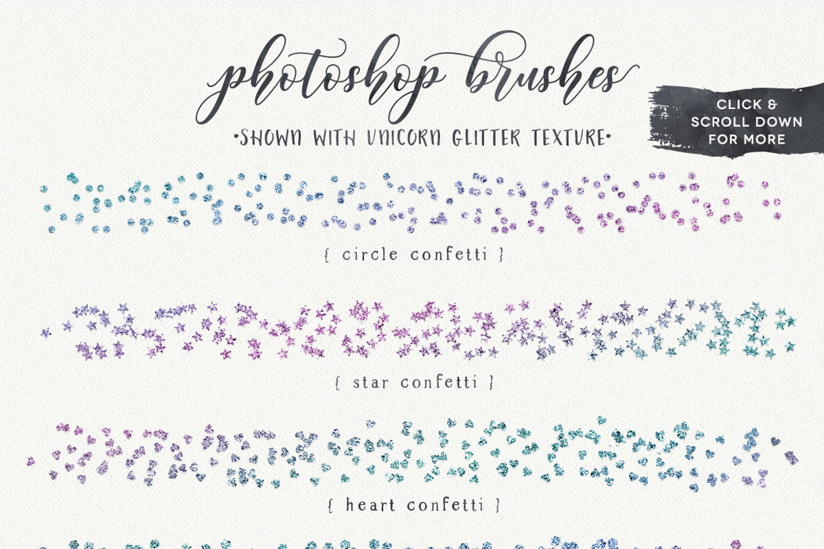 Confetti Brushes & Foil Textures, a Brush Add-On by Summit Avenue (Photo 2 of 6)