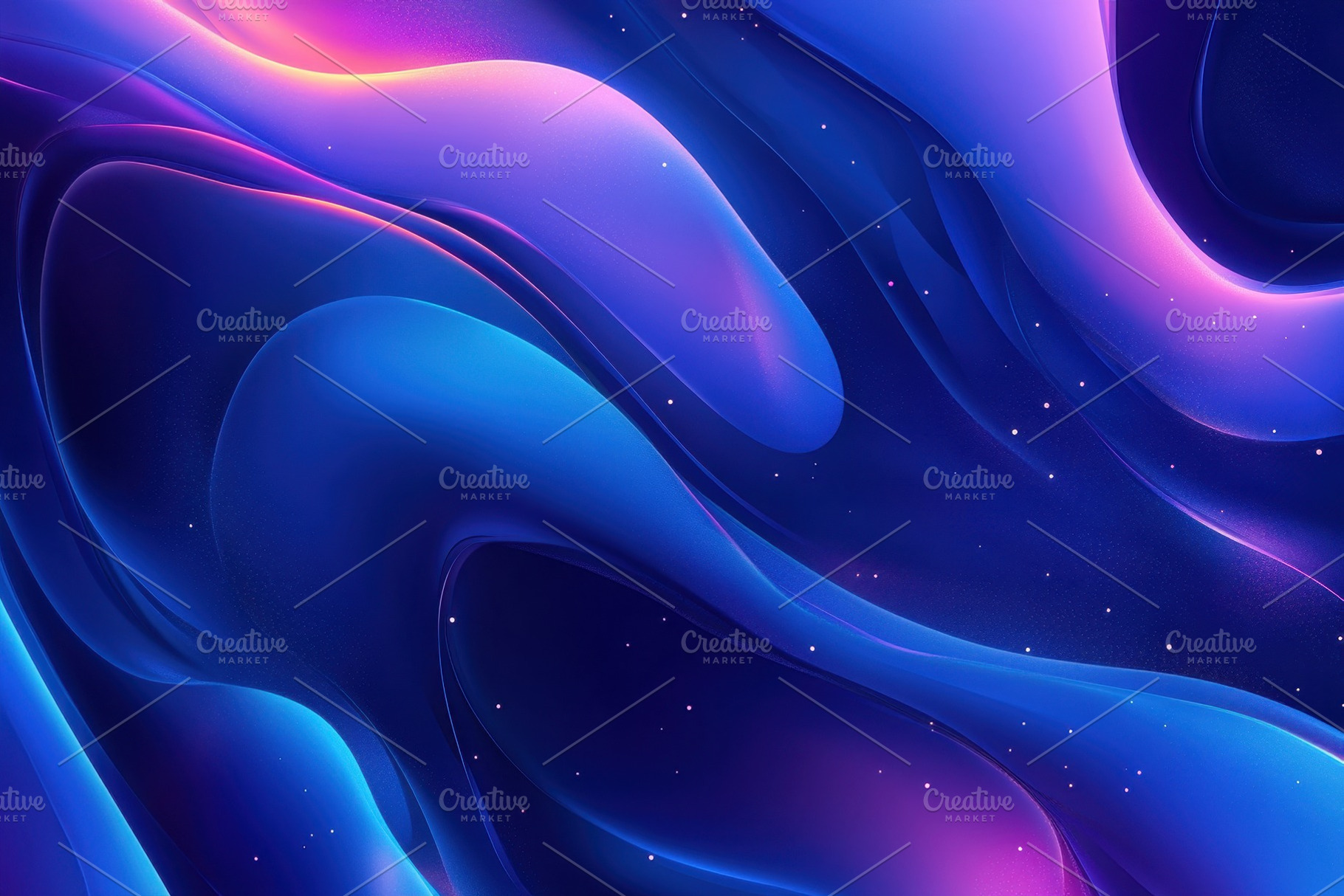 Vibrant blue abstract background, a Photo by Pavel_design