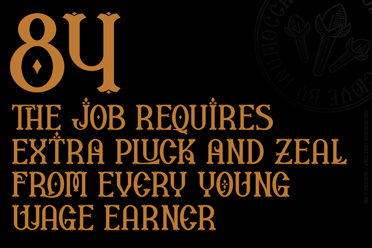 Mollucas Clove, a Serif Font by inumocca_type (Photo 5 of 8)