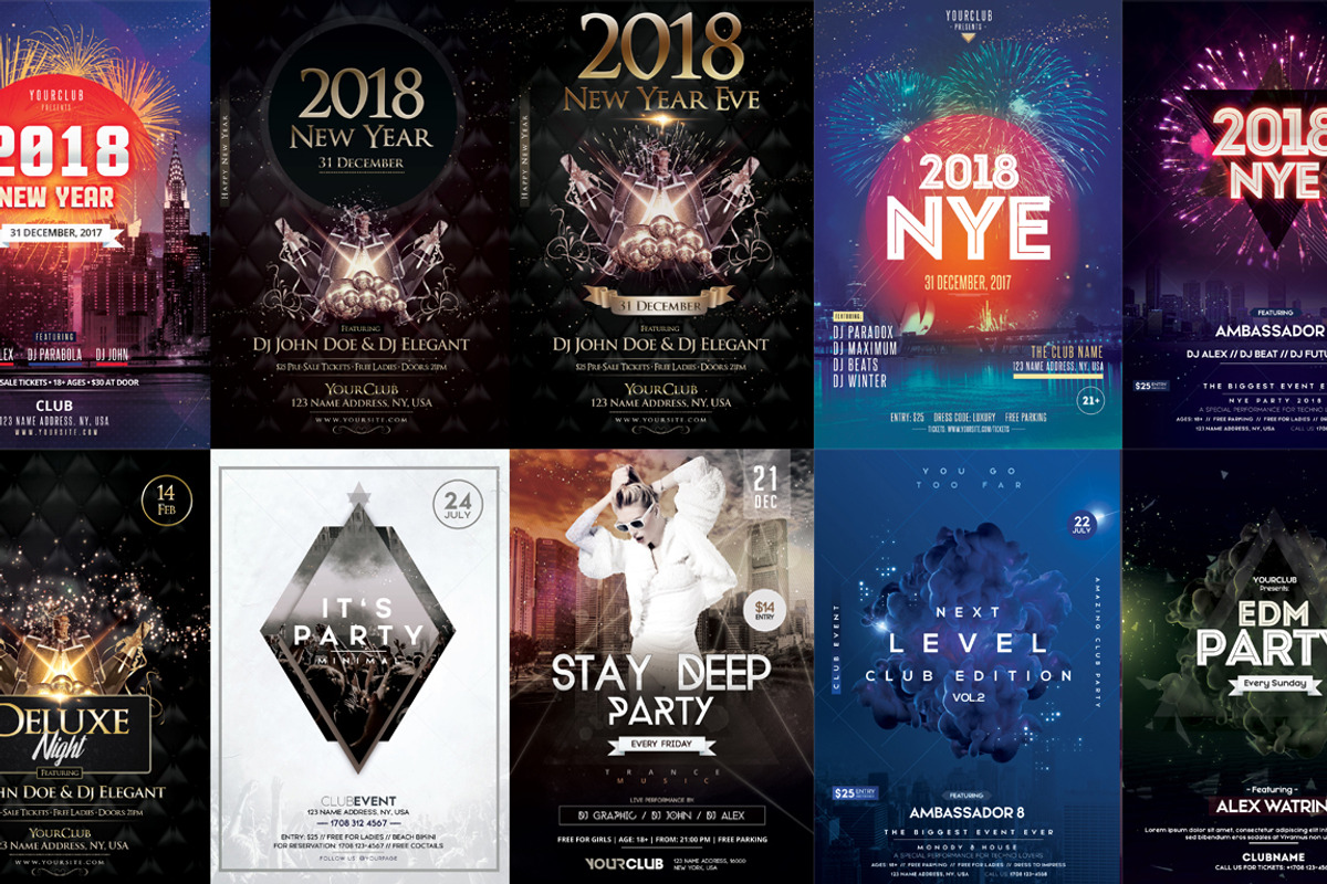 MEGA BUNDLE: 100+ Flyers Templates, a Flyer Template by PixelsDesign (Photo 13 of 15)