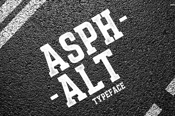 Asphalt Typeface Fonts preview 7