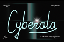 Cyberola – Futuristic Script Font