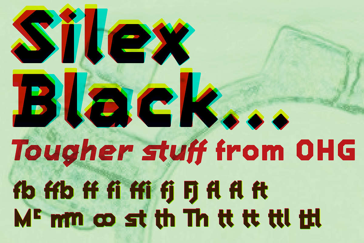 Silex, a Sans Serif Font by Our House Graphics Inc. (Photo 5 of 11)