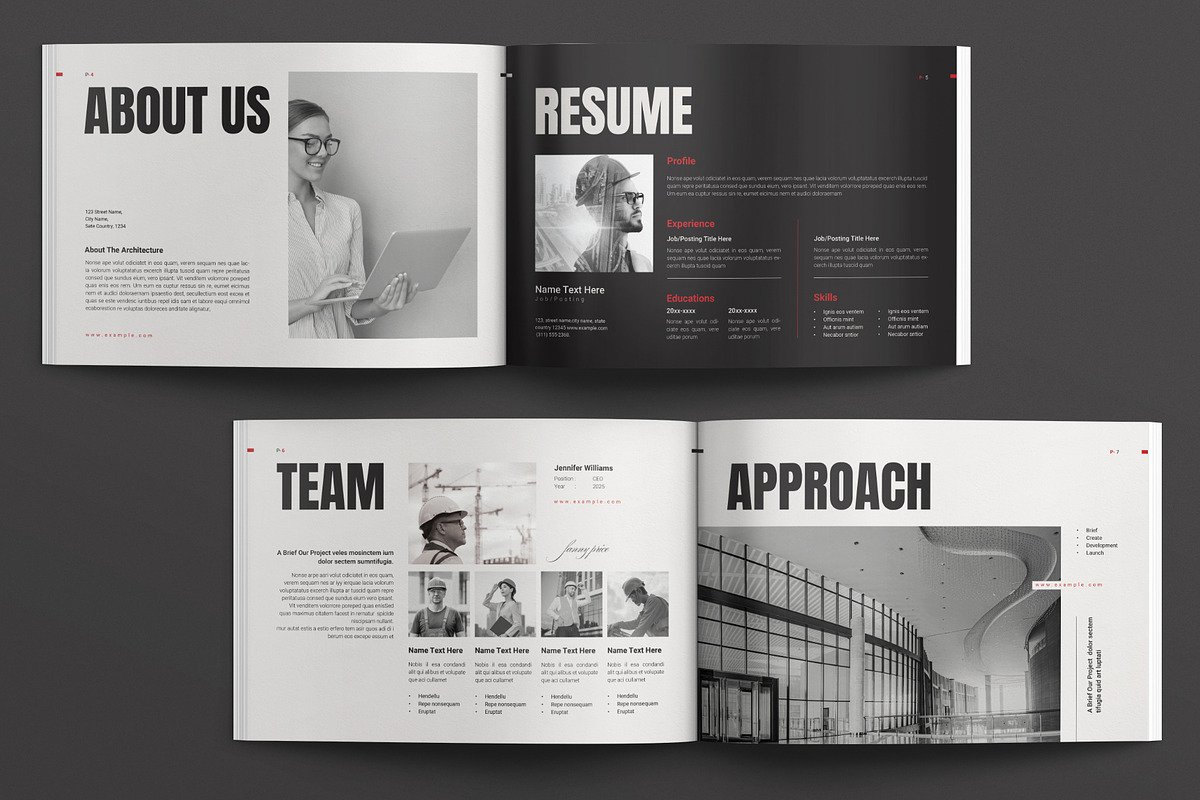 Architecture Portfolio Landscape, a Brochure Template by E-Type (Photo 3 of 12)