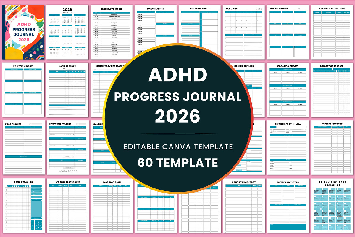 Ultimate ADHD Organization Bundle, a Stationery Template by Shumaya (Photo 8 of 13)