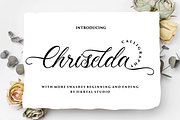 Chriselda - Modern Calligraphy, a Script Font by Fikryal Studio (Thumbnail 1 of 15)