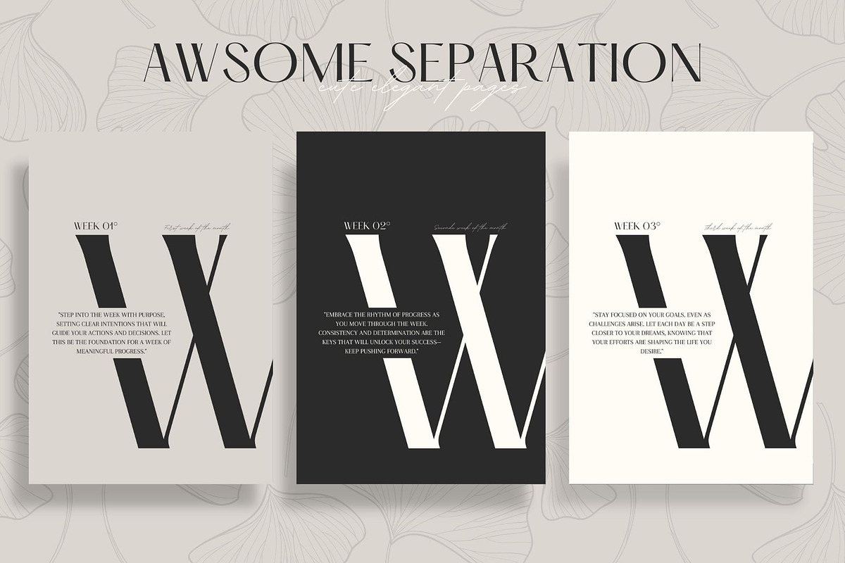 Classy Yearly Life Planner Template, a Stationery Template by Marketello Studio (Photo 9 of 12)