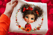 Coquette Little Girl Sublimation Png, an Illustration by Craft Nest (Thumbnail 6 of 6)