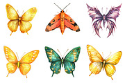 Watercolor Butterfly Clipart Png, a Seasonal Illustration by DreamArtGraphic (Thumbnail 3 of 4)