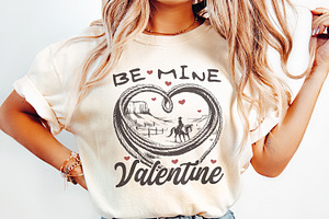 Be Mine Valentine PNG, Retro