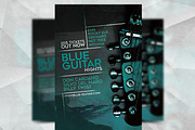 Blue Guitar - Flyer Template, a Flyer Template by Flyermarket (Thumbnail 3 of 3)