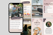 Wellness Instagram Template Canva, a Social Media Template by Visual Designs (Thumbnail 3 of 3)