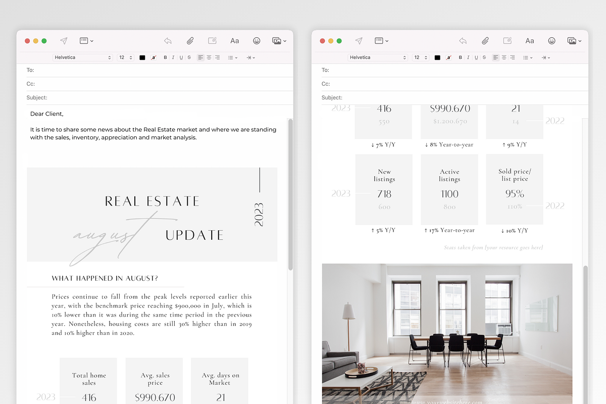 15 Real Estate Email Market Update, a Marketing Template by ZoaniDesign (Photo 8 of 11)