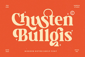 Chusten Bullgis - Vintage Serif Font