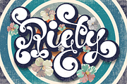 Riety Font, a Script Font by Nobu Collections (Thumbnail 1 of 11)
