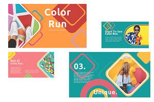 Creative Color Run Google Slides