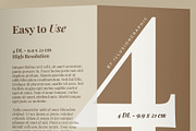4 Fold DL Brochure Mockup - 8 Views, an Advertising Mockup by Illusiongraphic (Thumbnail 17 of 20)
