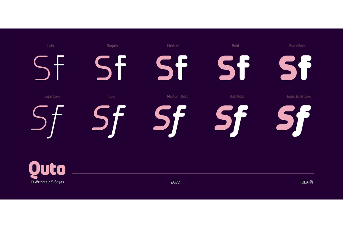 Quta Rounded Font, a Font by Foda Foundry (Photo 2 of 5)