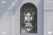Skull Smoker Logo Template, a Branding & Logo Template by Kreasi Malam (Thumbnail 9 of 11)